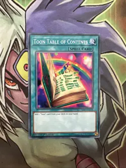 SS01-ENC10 Toon Table Of Contents Common Speed Duels 1st Edition NM Yugioh Card - Image 1