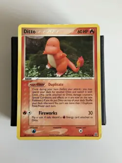 Pokemon TCG Ditto Charmander Card 61/113 EX Delta Species 2005 - Image 1