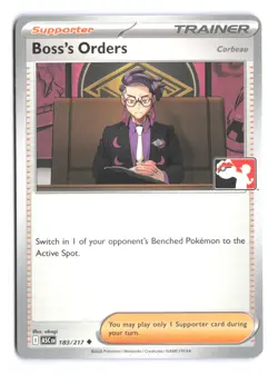 Pokemon Boss's Orders [Corbeau] 183/217 Prize Pack Series 9 Non Holo - Image 1