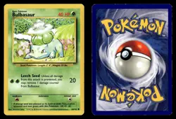 Bulbasaur 44/102 Common Base Set Unlimited Pokemon Card - 1 - Image 1