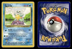 Squirtle 63/102 Common Base Set Unlimited Pokemon Card - 1 - Image 1