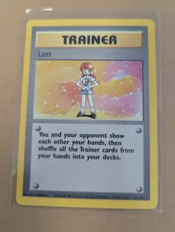 1995 POKEMON TRAINER LASS 75/102 BASE SET PRE OWNED USED CARD - Image 1