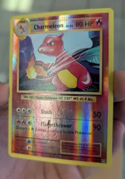 2016 POKEMON CHARMELEON XY EVOLUTIONS 10/108 HOLOGRAPHIC PRE OWNED USED CARD - Image 3