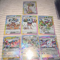Pokemon TCG Surging Sparks Rainbow card lot (7) - Image 1