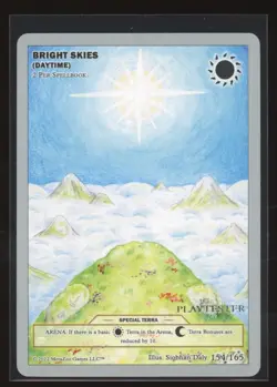 Bright Skies Daytime Special Terra Silver Sample Playtester Metazoo UFO Card 154 - Image 1