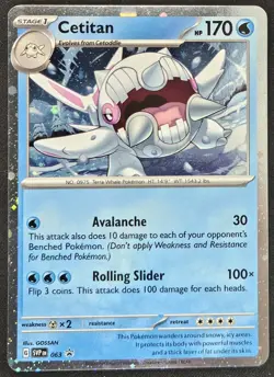 Cetitan SVP063 Black Star Promos Cosmos Holo Pokemon Trading Card Game 2023 NM - Image 1