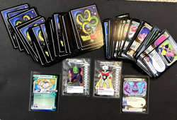 Dragon Ball Z CCG 113 Vintage Card Lot Score 2001 plus 4 Foils (see pics) - Image 1