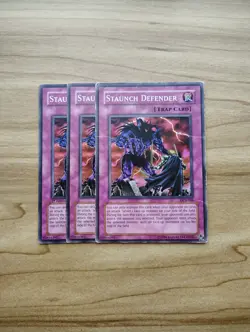 Yu-Gi-Oh! - Staunch Defender 3x - Full Playset Of Cards - Image 1