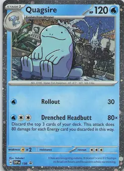 Quagsire Holo Promo SV: Scarlet & Violet Promo Cards 156 LP Swirl - Image 1