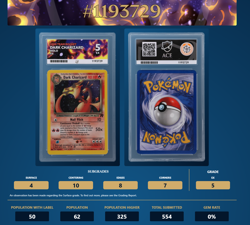 Dark Charizard 4/82 Holo Team Rocket WOTC Pokemon Card Ace Grading EX 5 - Image 1