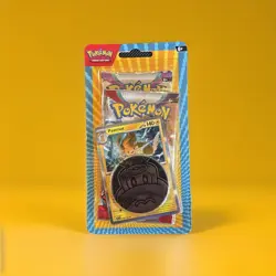 Pokemon TCG Blister 2 Booster Packs with Pawmot Card and Metallic Coin (2024) - Image 1