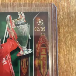 RYAN GIGGS 2025-26 TOPPS CHROME UEFA ROAD TO GLORY AUTO GREEN /99 MAN UNITED - Image 2