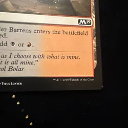 Cinder Barrens 248 - MTG - Core Set 2019 - NM - Image 3