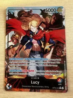 One Piece CCG Lucy OP15-002 Alt Art Leader - English - NM - Image 1
