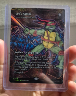 MTG - Leo's Katana - Teenage Mutant Ninja Turtles - #18 - Borderless Foil - Image 2
