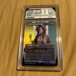 Aerith Gainsborough Borderless Foil MTG Final Fantasy 0374 FFVII FF7 Ace 9 - Image 1