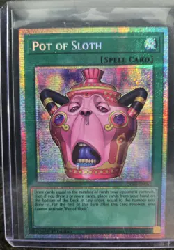YuGiOh! Chaos Origins #CORI-EN061 Pot Of Sloth Starlight Rare - Image 1