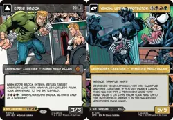 x1 Eddie Brock // Venom, Lethal Protector (0224) - Borderless M MTG Marvel's Spi - Image 1
