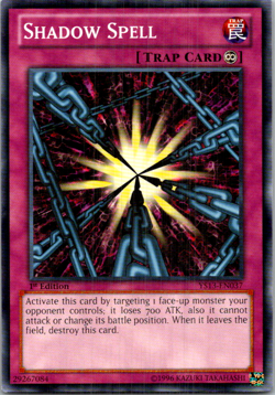 Shadow Spell YS13-EN037 Yu-Gi-Oh! TCG 1st Edition LP - Image 1