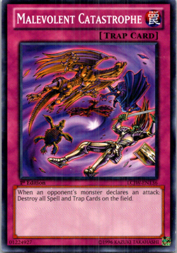 Malevolent Catastrophe LCJW-EN136 Yu-Gi-Oh! TCG 1st Edition LP - Image 1