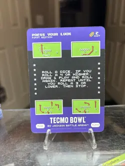 2026 Bo Jackson Battle Arena Tecmo Bowl Press Your Luck Play PL10 - Image 1
