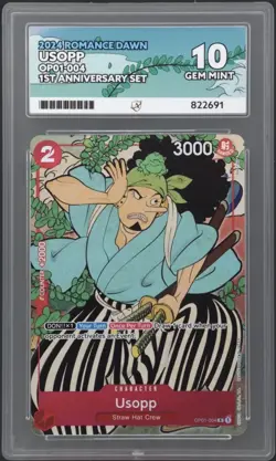 Usopp OP01-004 - 1st Anniversary Premium Bandai Promo One Piece ACE 10 - Image 1