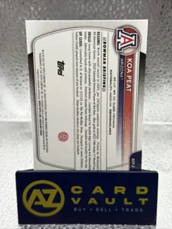 Koa Peat 2025-26 Topps Bowman U Chrome Black Mojo 1st 03/10 #BCP-3 - Arizona - Image 2