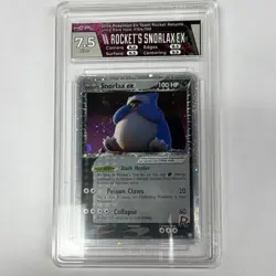 Pokemon 2004 Team Rocket Returns Rocket's Snorlax ex 104/109 Holo HGA 7.5 - Image 1