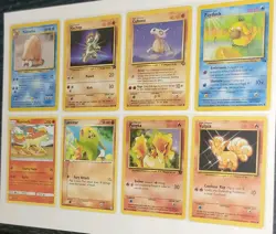 Vintage Pokemon Card Lot WOTC Piloswine Machop Cubone Psyduck LP-MP - Image 3