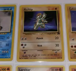 Vintage Pokemon Card Lot WOTC Piloswine Machop Cubone Psyduck LP-MP - Image 5