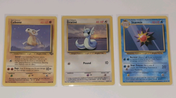 Vintage Pokemon Card Lot WOTC Cubone Dratini Starmie 1999 Unlimited & Base LP - Image 1
