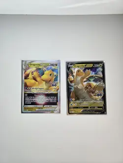 Pokemon Card TCG - Dragonite V SWSH235 & Dragonite VSTAR SWSH236 Pokemon GO NM - Image 1