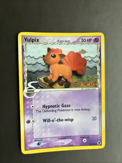 Pokemon TCG Vulpix Dragon Frontiers Card 70/101 Reverse Holo Stamped LP - Image 3