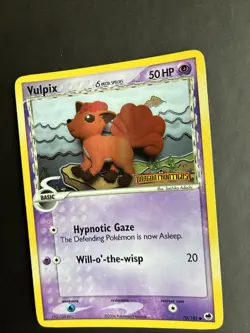 Pokemon TCG Vulpix Dragon Frontiers Card 70/101 Reverse Holo Stamped LP - Image 4