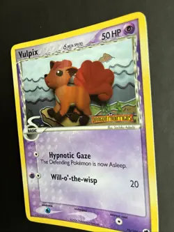 Pokemon TCG Vulpix Dragon Frontiers Card 70/101 Reverse Holo Stamped LP - Image 5
