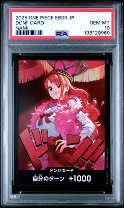 PSA 10 Don Card Gold Heroines Nami EB03 ONE PIECE Japanese - Image 1