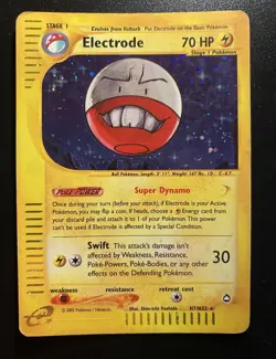 Pokemon Card-Electrode-H7/H32-Aquapolis- Holo-ENG-LP - Image 1