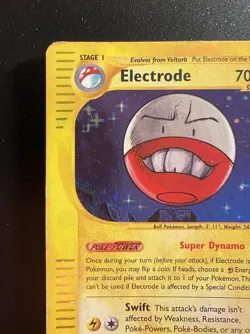 Pokemon Card-Electrode-H7/H32-Aquapolis- Holo-ENG-LP - Image 3