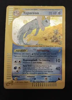 Pokemon Card-Vaporeon-H31/H32-Holo-NoCrystal-Skyridge-ENG-PL - Image 3