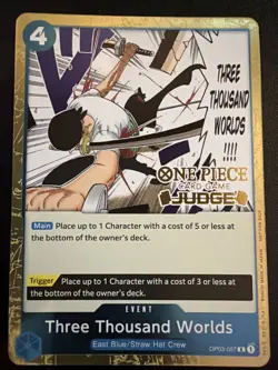 Three Thousand Worlds (Judge Pack Vol. 2) OP03-057 One Piece Promotion Cards... - Image 1