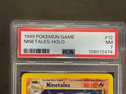1999 Pokemon Base Set Unlimited #12 Ninetales-Holo PSA 7 Free Shipping - Image 2