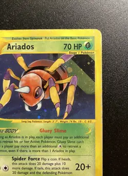 Pokemon Card-Ariados-H3/H32-Aquapolis- Holo-ENG-PL - Image 4