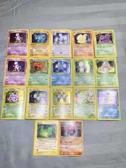 Lot Of Vintage Original Pokemon Cards (17) HP/DMG - Image 1
