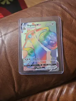 Pokemon TCG Aegislash VMAX Rainbow Secret Rare Card 190/185 Vivid Voltage - Image 1