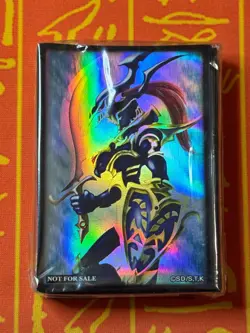 YUGIOH BLACK LUSTER SOLDIER CARD SLEEVES (70) JAPANESE OFFICIAL - Image 1
