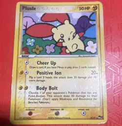 Plusle 005/017 POP Series 3 Holo Rare 50 HP English Pokemon TCG Card. HP - Image 1
