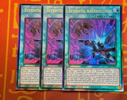 YUGIOH SEVENTH ASCENSION ULTIMATE RARE NM RA04-EN098 x3 PLAYSET - Image 1