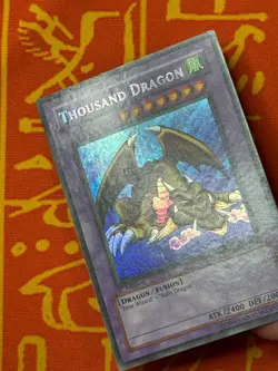 YUGIOH THOUSAND DRAGON SECRET RARE 1ST EDITION MP MRD-E143 - Image 4