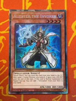 YUGIOH ALEISTER THE INVOKER COLLECTORS RARE NM RA04-EN024 ALT ART - Image 1