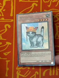 YUGIOH RESCUE CAT SUPER RARE EXCELLENT TU03-EN002 - Image 3